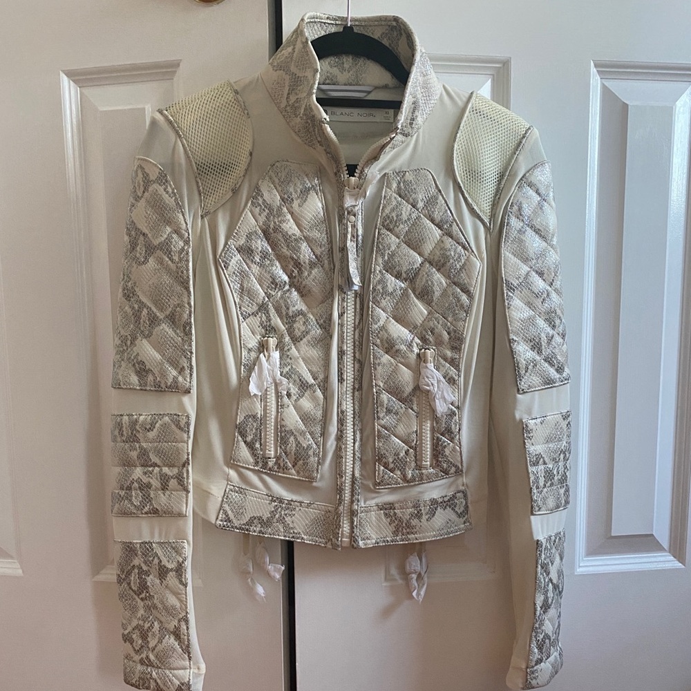 Blanc Noir Moto Jacket- Size XS